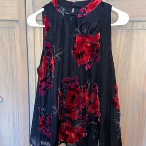 ✨SOLD✨ Rose High Neck Blouse